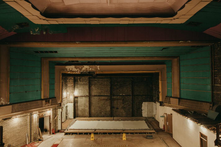 The Broadway's auditorium revealed for the first time in almost 50 years. 